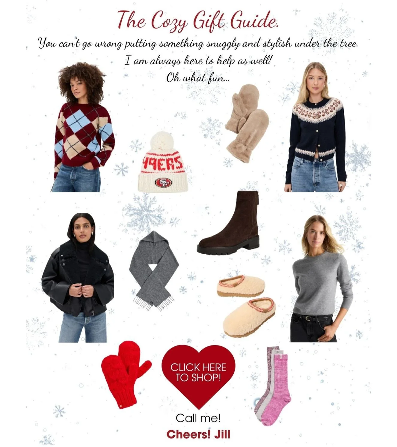 The Cozy Gift Guide! 💌 Message me if you would like to be added to the email list &amp; visit my profile to shop the link in bio. 🔗🤍