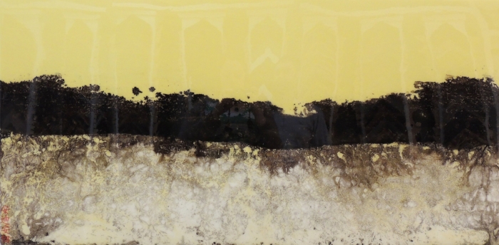 Andy Anh Ha's Cumin Line Series features Mixed Media on Wood