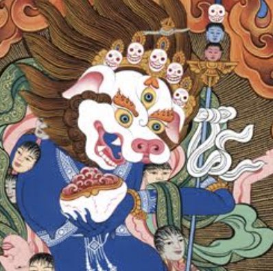 Wild Wisdom: The Face of Simhamukha