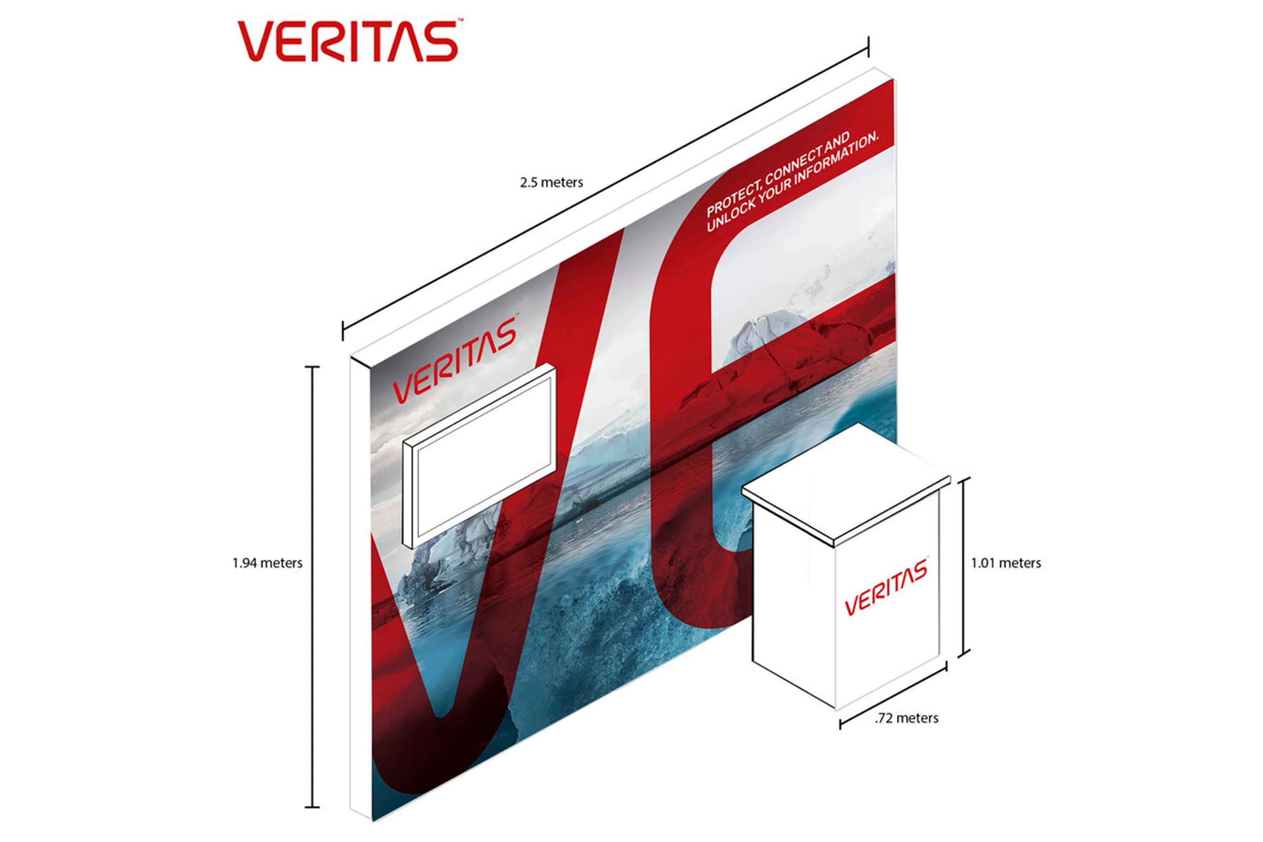 Event booth graphics for Veritas, event in Germany 
