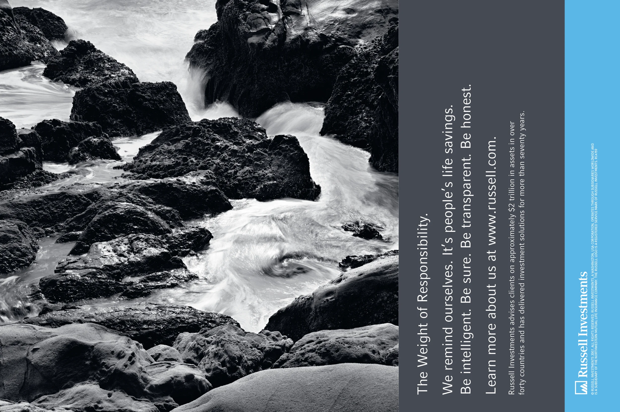 Yep, it ran sideways. Keep the copy lean and it can happen. Props to Laura Forde, art director and designer. 