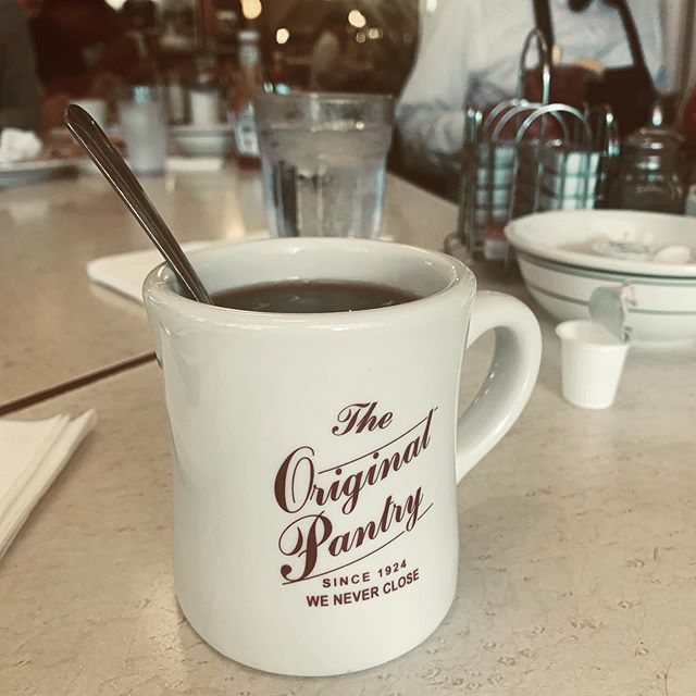 In LA for ADCOLOR. Getting some authenticity for breakfast this morning .