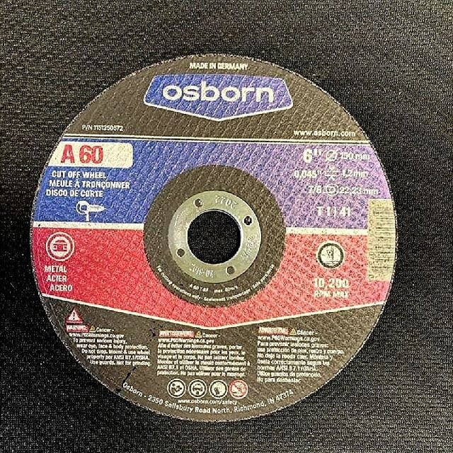 We as a shop have tried just about every cut off wheel there is in 20 plus years. In the last year we have been using @osborn.finish.first wheels and we could not be happier. They make the best cuts and last longer than anything we have used in the p