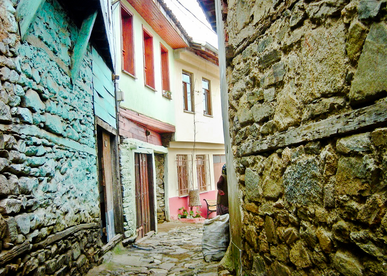 Also from Turkey, probably early 2007 in Cumalikizik near Bursa. It's a colorful village with some fantastic home-cooking restaurants.