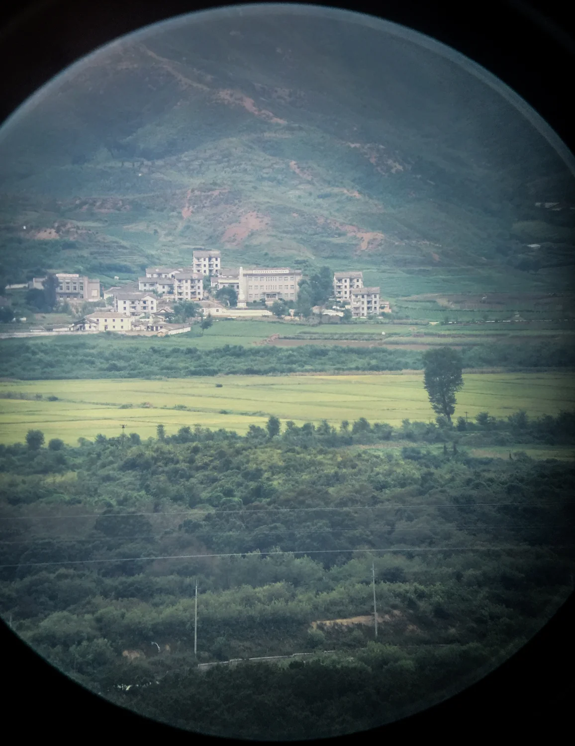 Looking north towards the Kijong-Dong