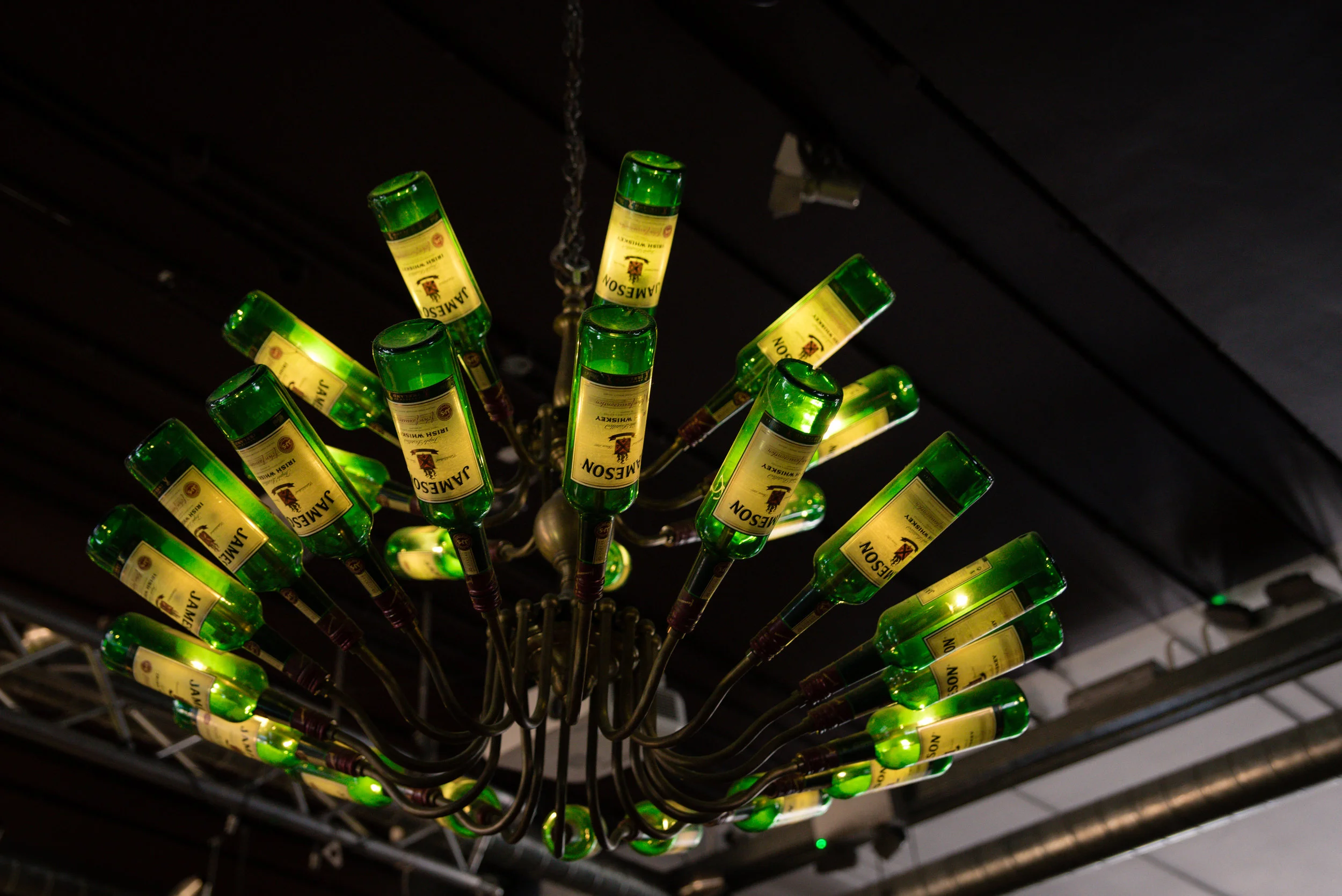 The Hostel features a Jameson chandelier. How cool is that!