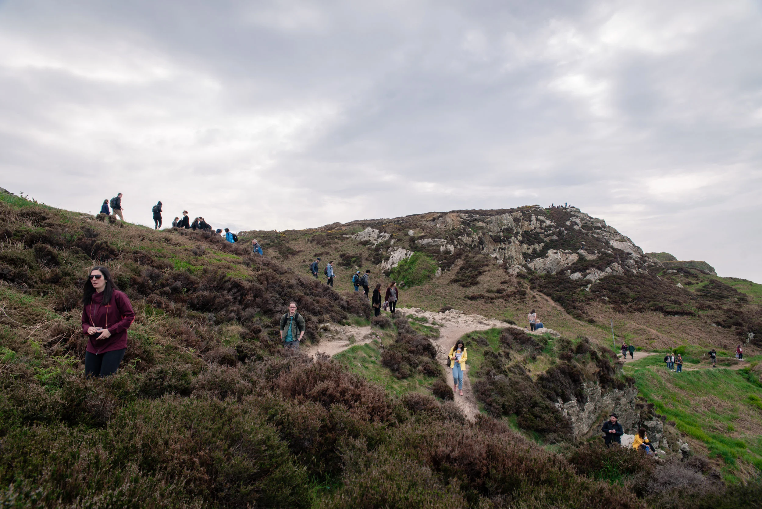 Lots of people at this point on the path. 