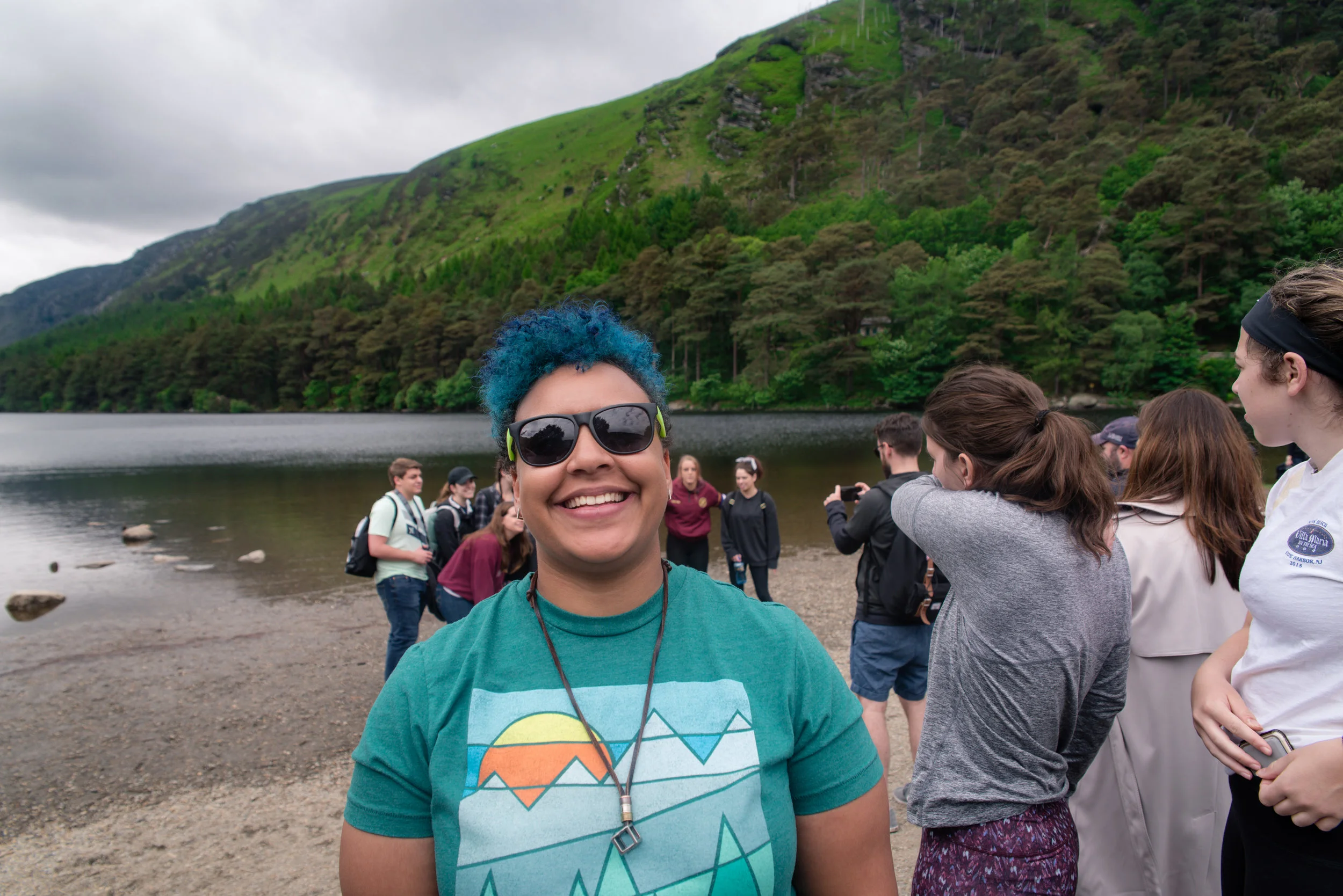 Before we left, we took more pictures at the lake. And Anya posed for a quick shot!