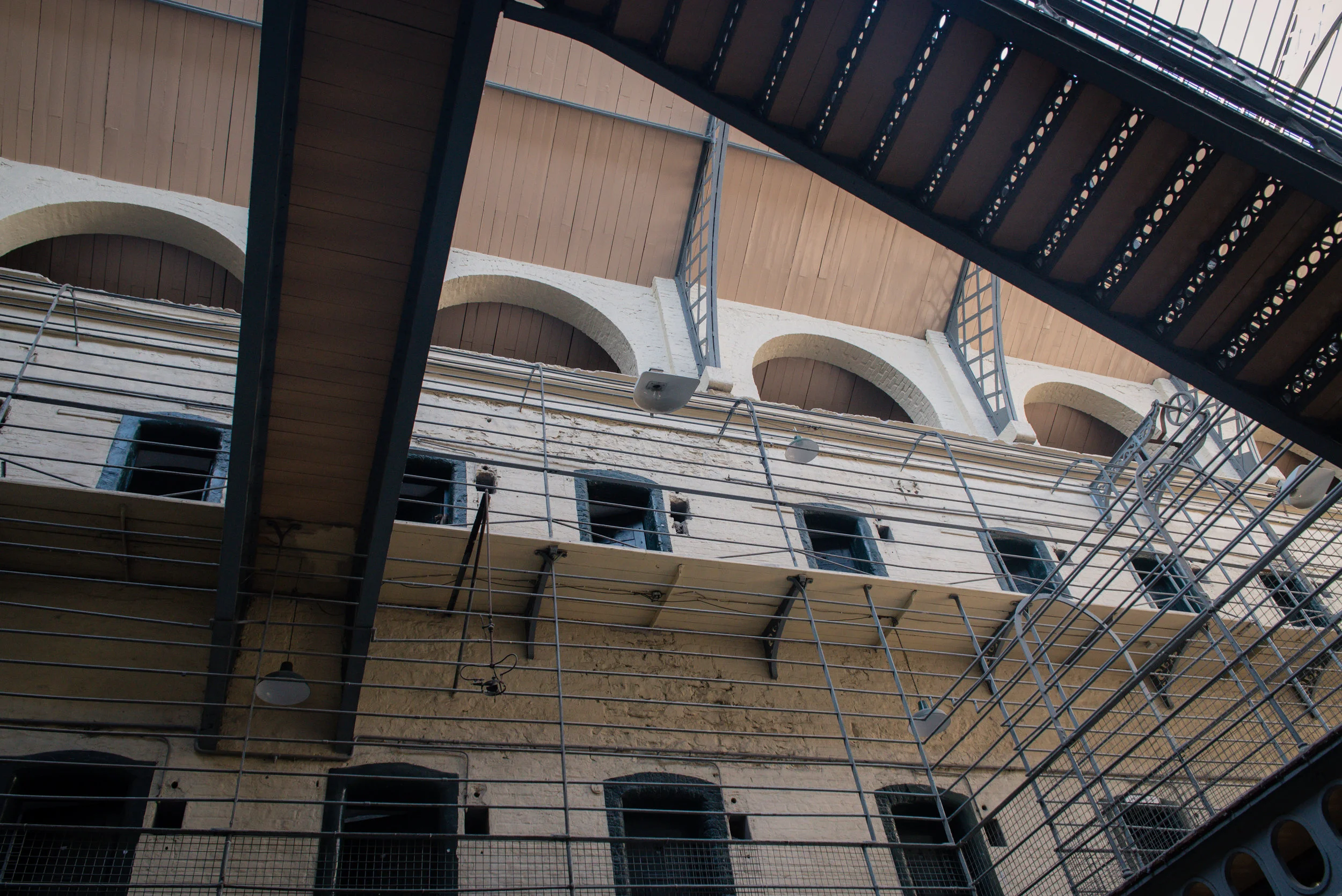 Those platforms would be used for guards. 