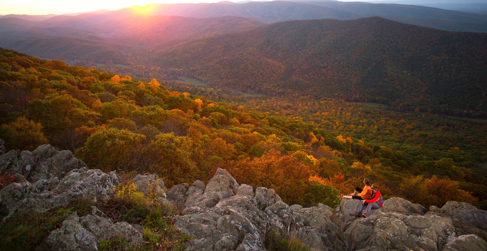 Over 30 miles of mountain and valley trails, from easy to challenging, are in Wintergreen’s boundaries offering waterfalls and wildflowers. Miles of more great trails are nearby, including part of the famous Appalachian Trail, the beautiful Crabtree Falls and the popular Humpback Rocks. Learn more.
