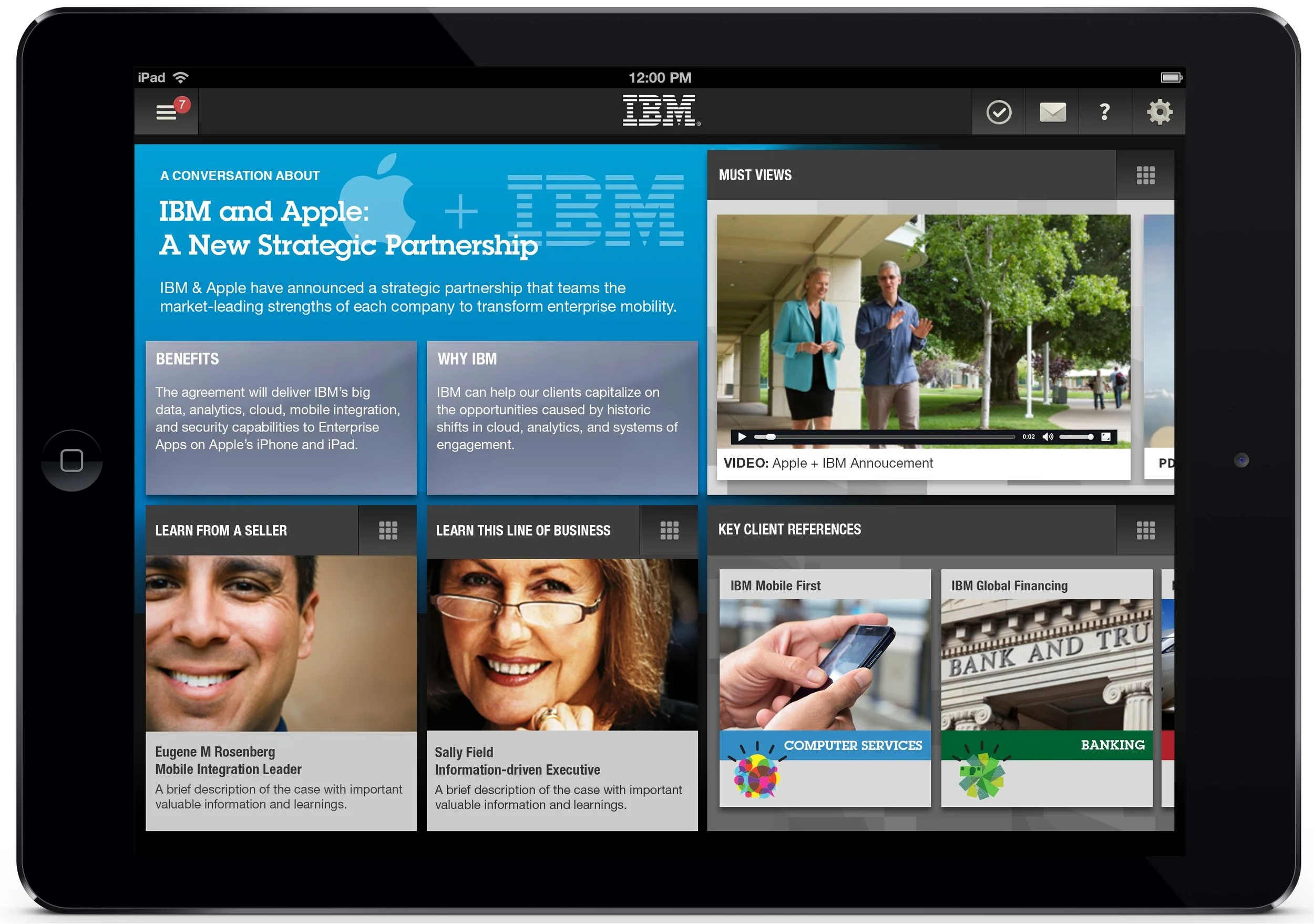Apple + IBM Partnership Demo