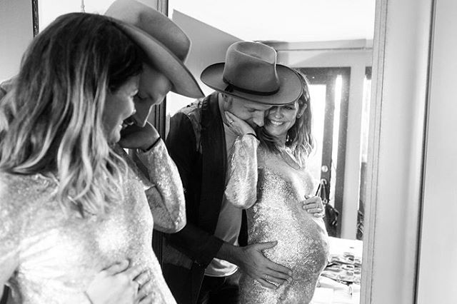This is us. The 3 of us. ❤️ Thank you @kateyork for capturing such a sweet moment in time in our home.

special guest: Penny, the cat

#32weeks 
#itsagirl