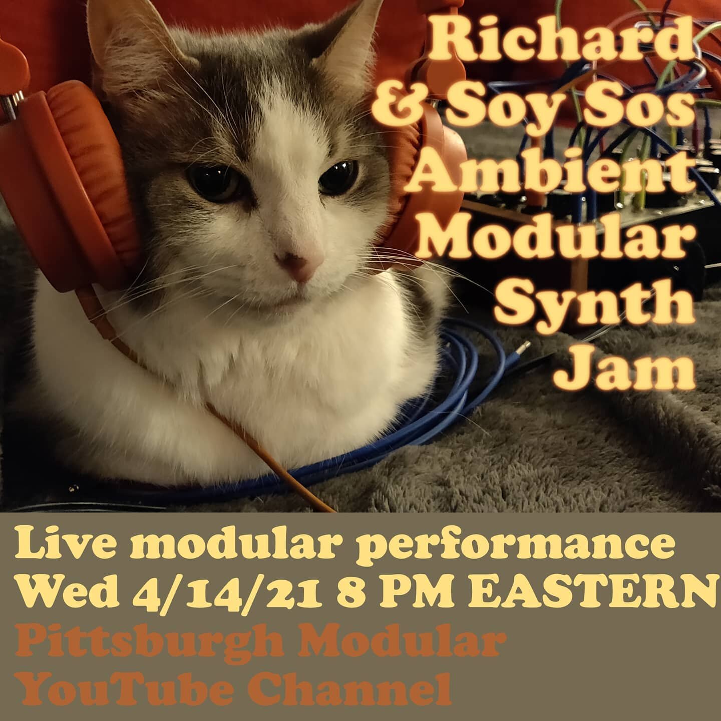 Toniiiiite! Richard @pghmodular  and I go live from #tuffsoundrecording  for a #modularsynth jam and a chat about what's new, what's making us happy and what gear and techniques we using. Tune in on their &uuml;toob channel at 8 pm US Eastern time wh