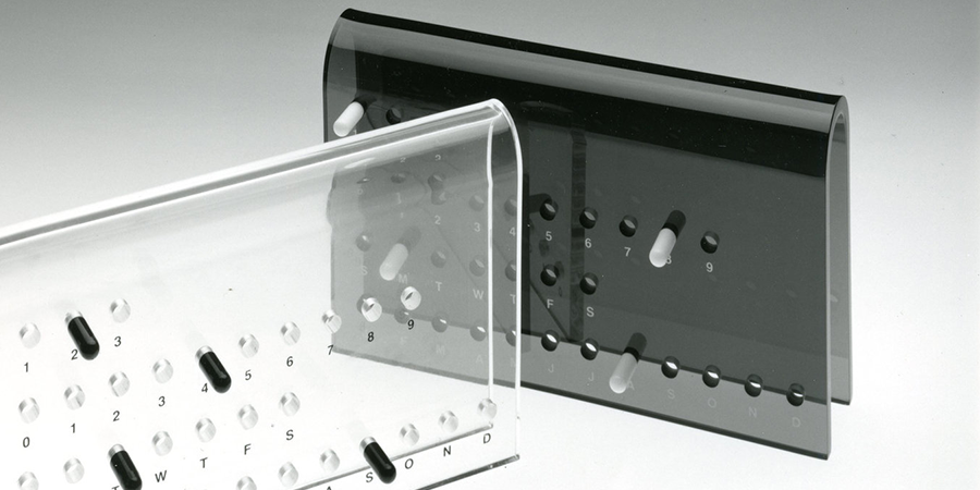 Plexiglass Perpetual Calendar | Usque Designs Ltd. | MOMA