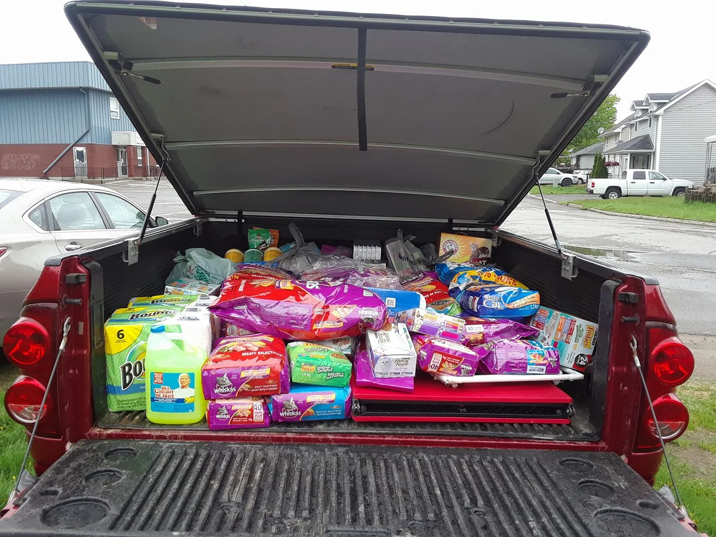UPDATE: Christopher did a great job filling the truck again! Thank you to Christopher and his mom for doing a great job and to everyone who donated.