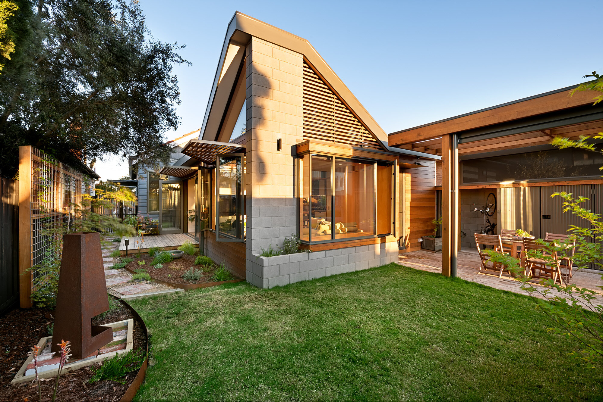 North facing extension, window seat, covered outdoor area and carport