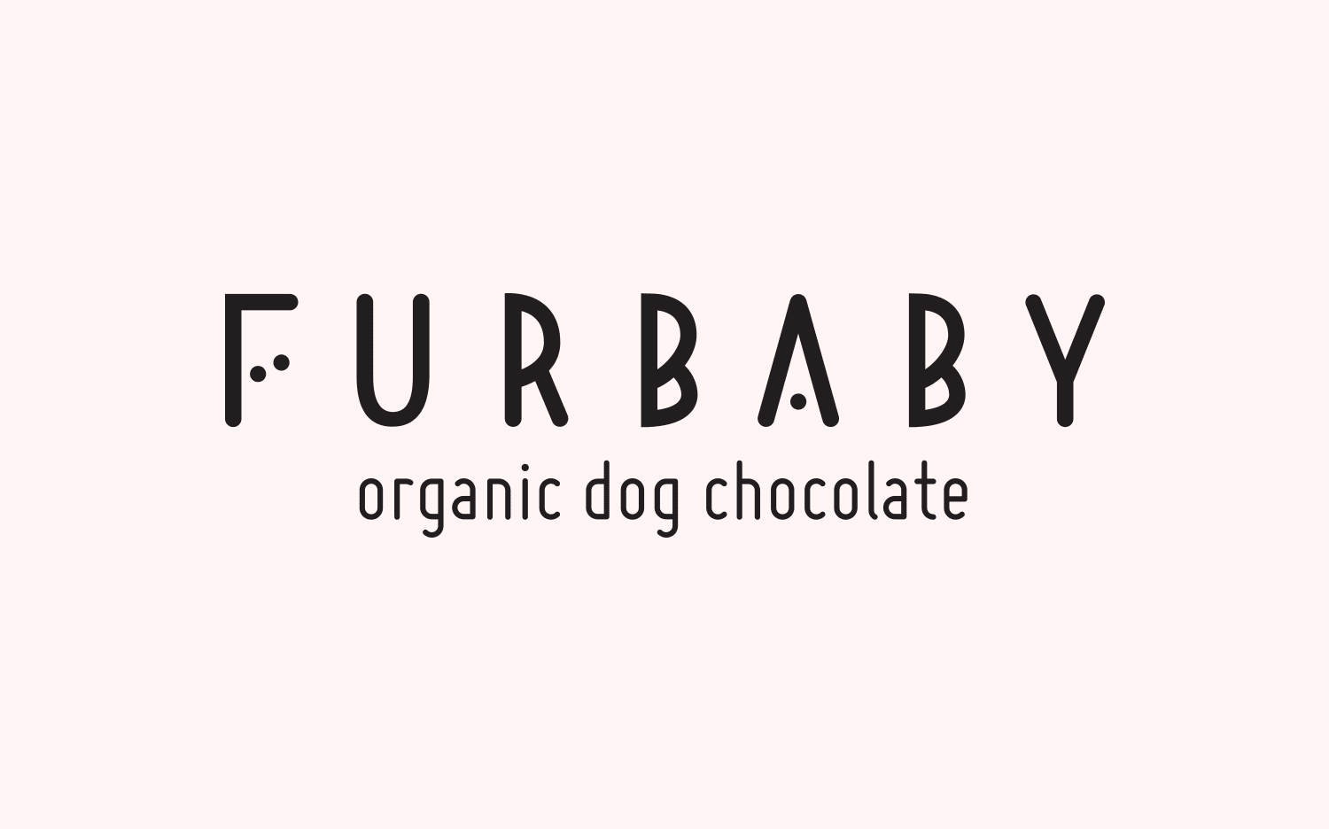 Gif Furbaby organic dog chocolate logo design.