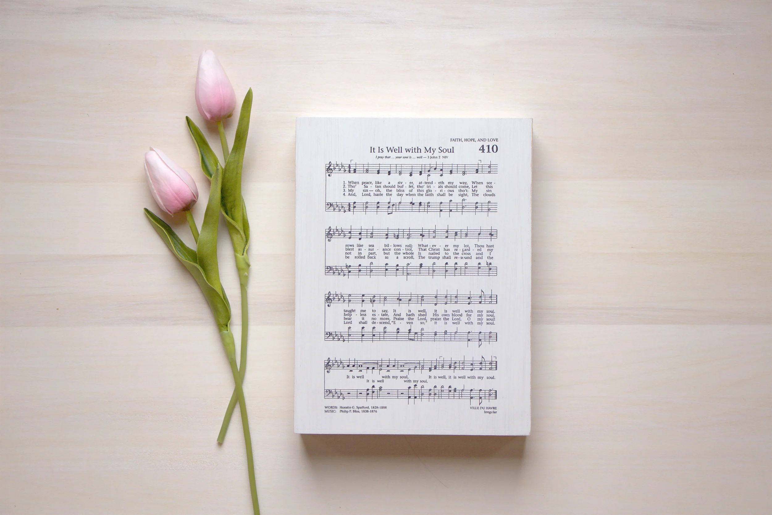 It Is Well With My Soul Petite Wooden Hymn Art by Live Oak Boutique. www.liveoakboutique.com