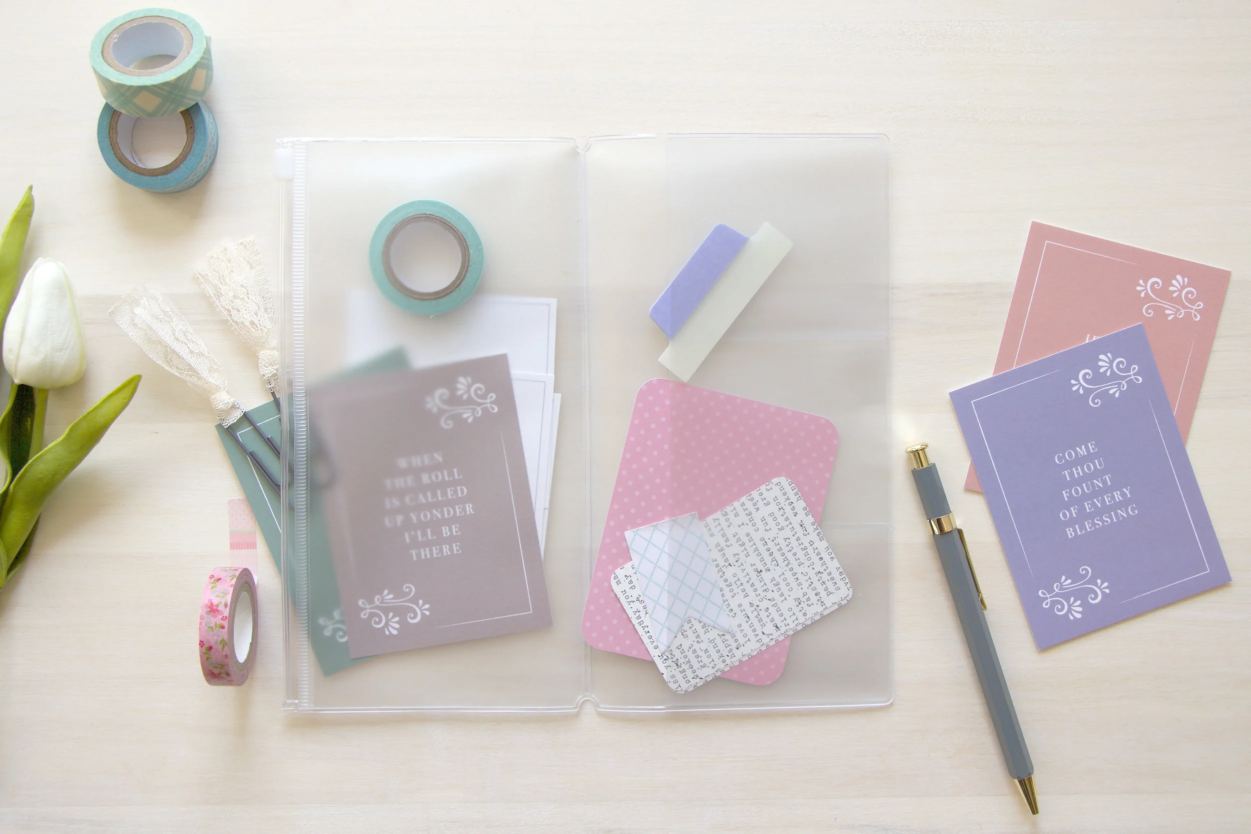 Travelers Notebook Pocket Wrap for your War Binder from Live Oak Boutique. www.liveoakboutique.com