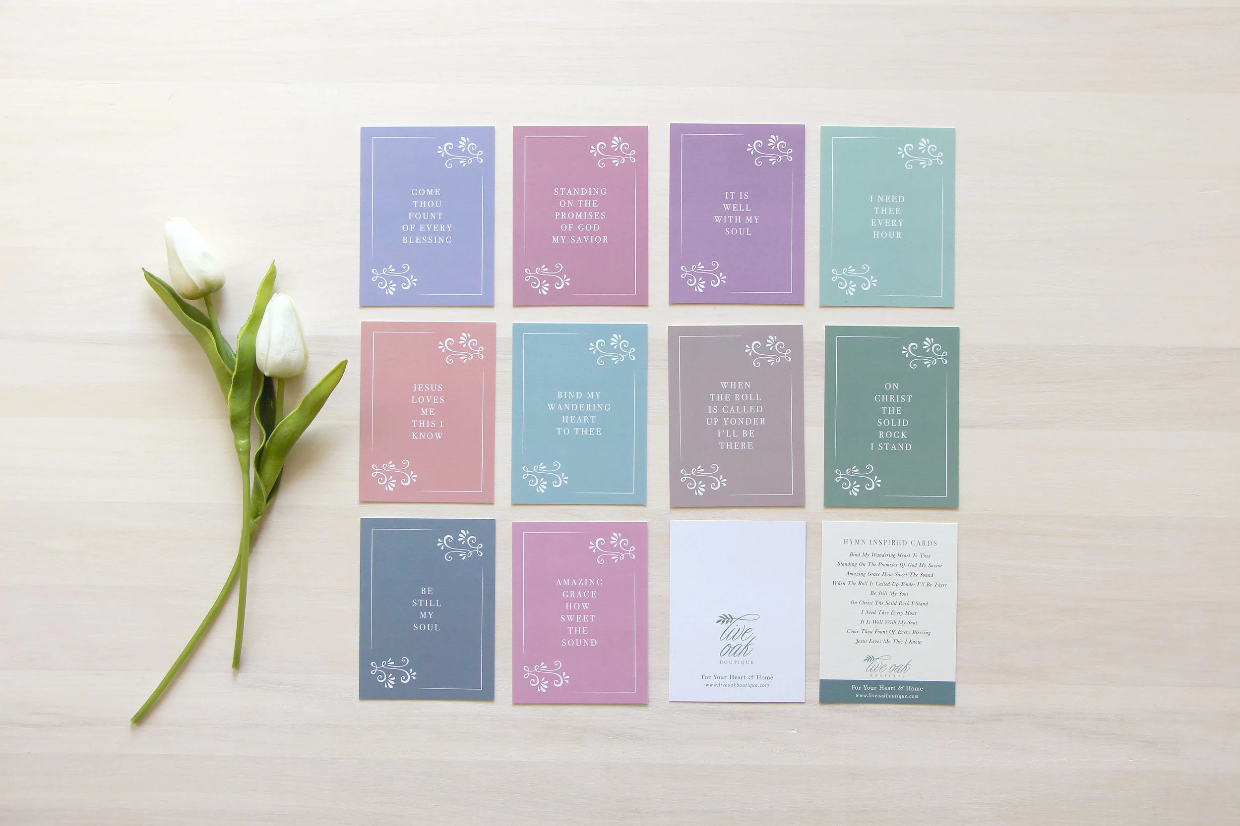 Hymn Inspired Cards from Live Oak Boutique. www.liveoakboutique.com