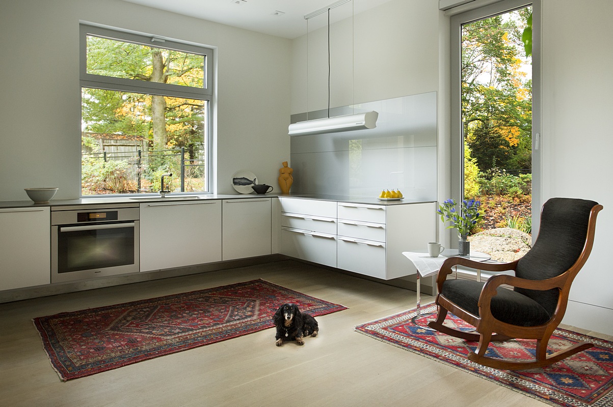 modern kitchen white