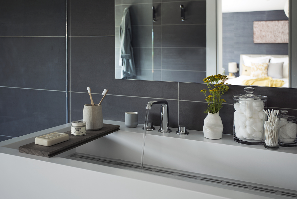 Modern bathroom detail