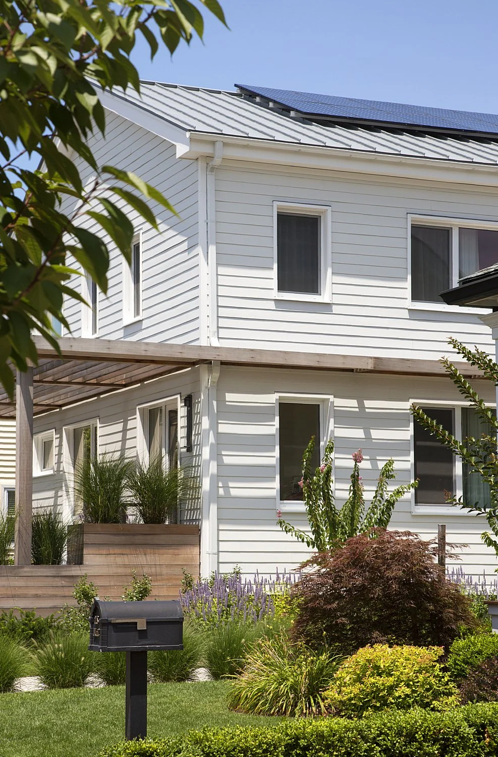 Exterior View with Solar Panels