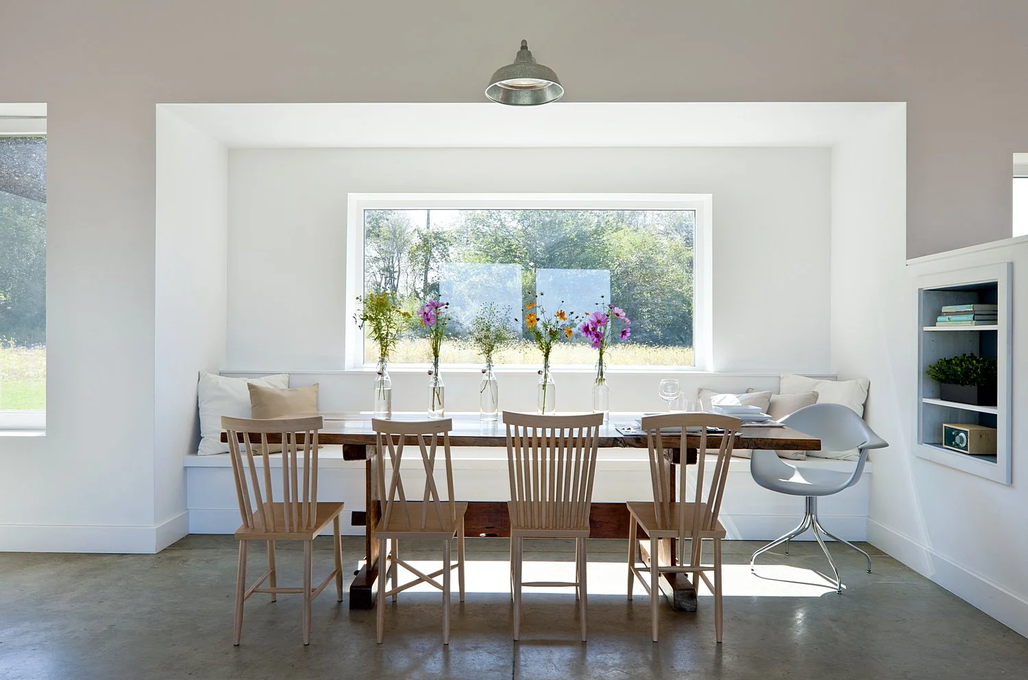open concept dining area