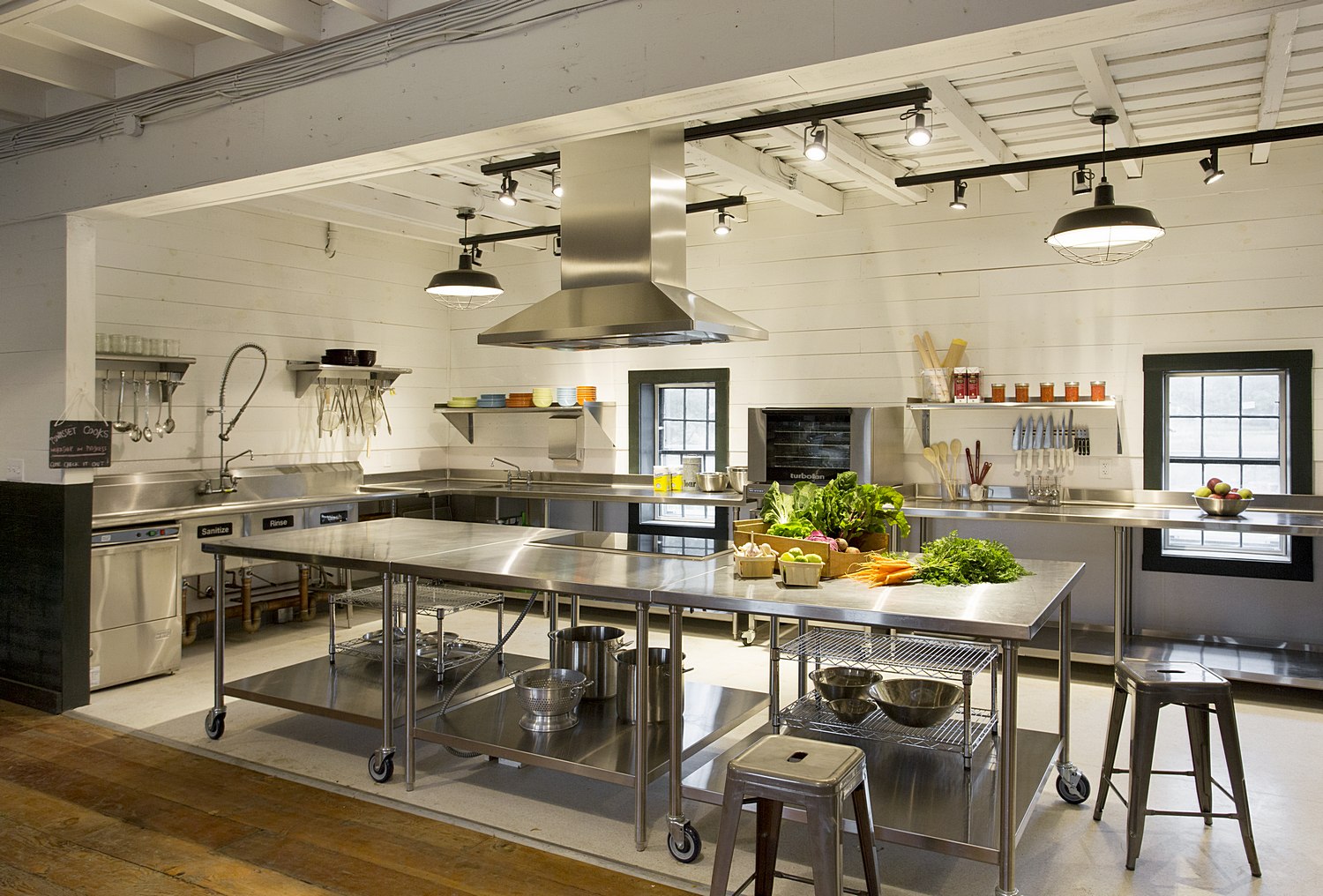 Net positive barn kitchen