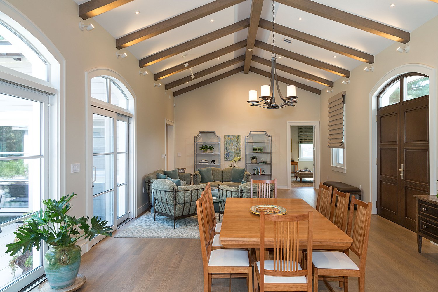 Open concept living spaces