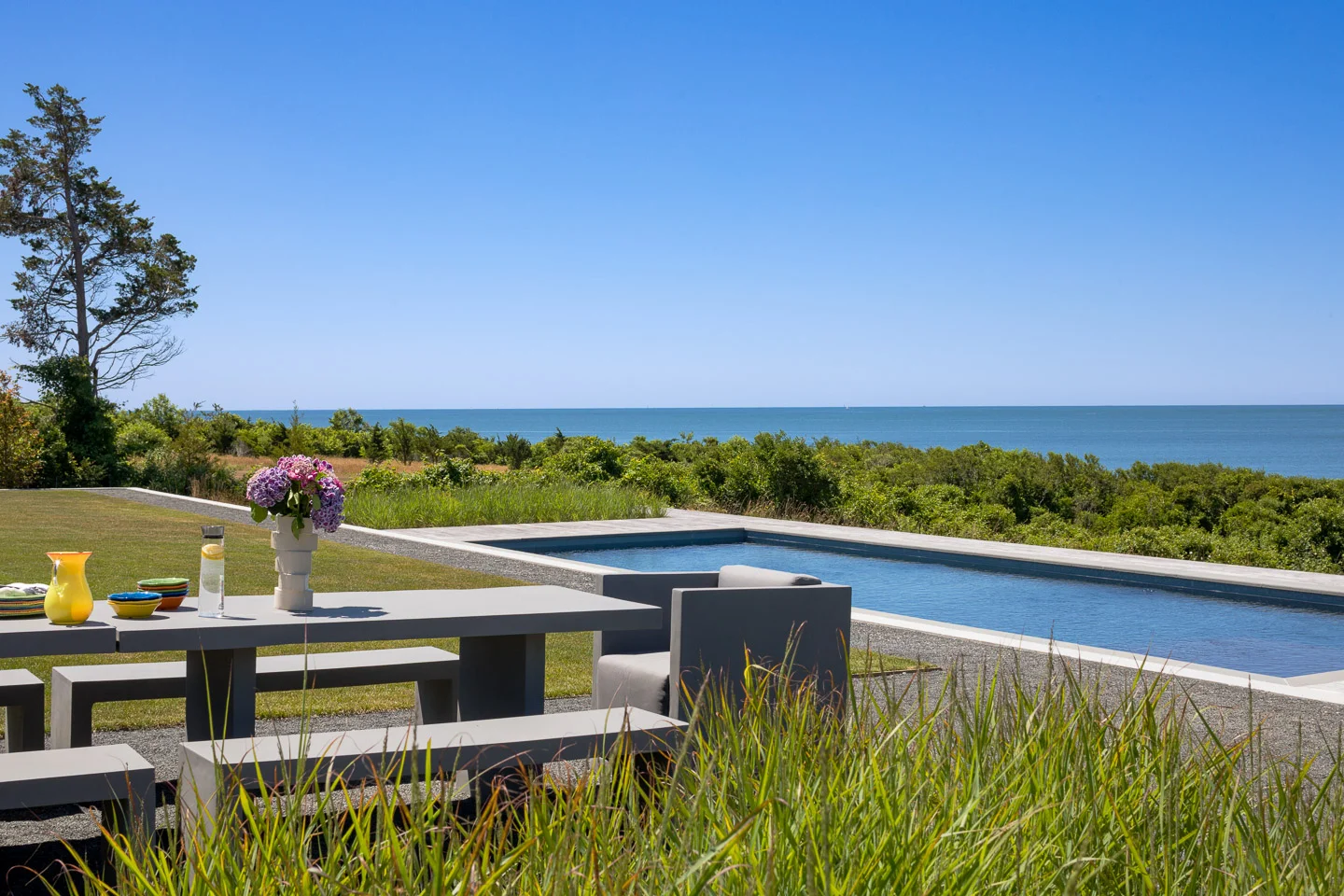 Swimming pool with a view