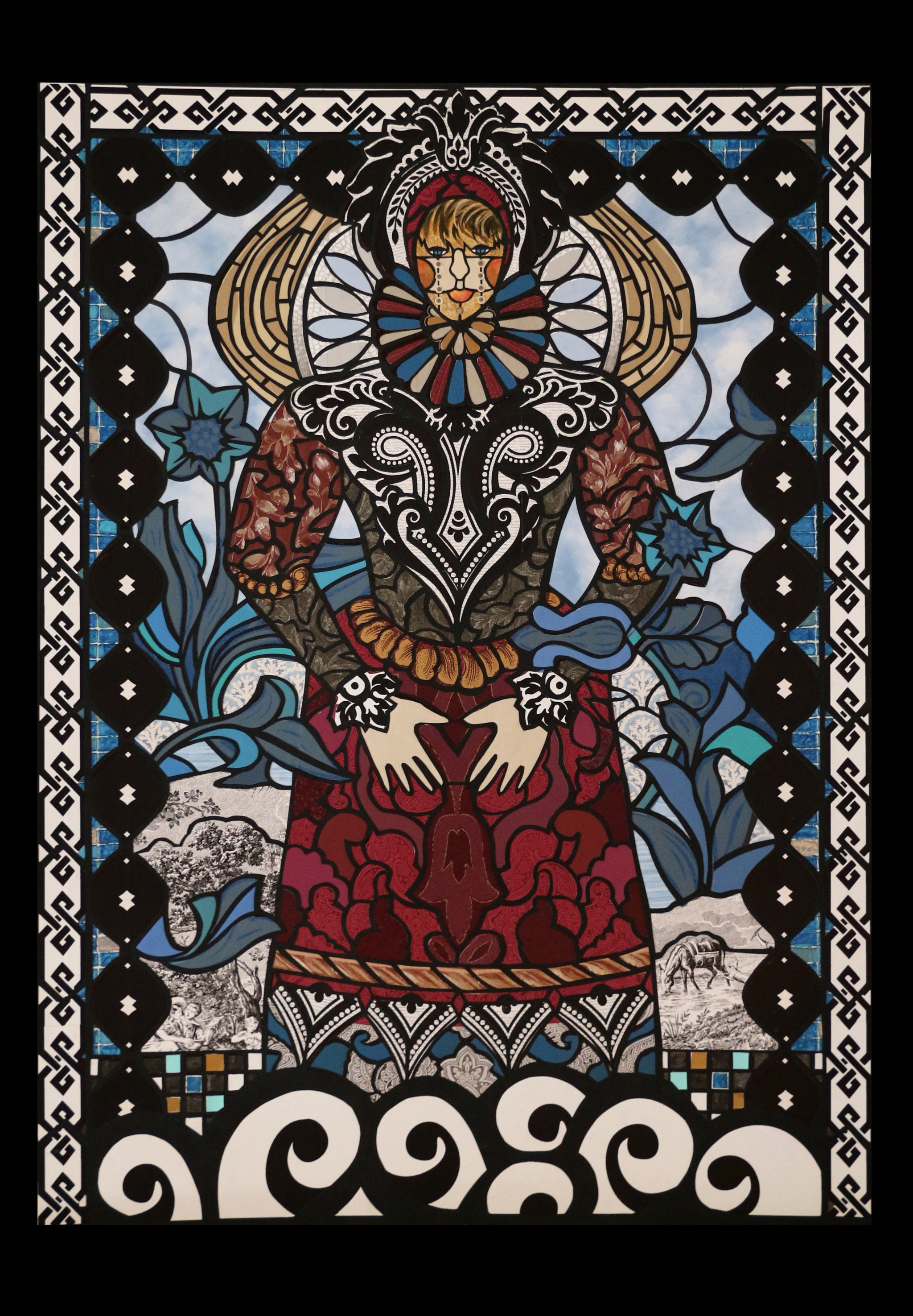 The Weeping Queen | Paper | 45" x 35"