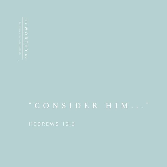 Today, on June 1st, as our country and world experiences so much strife &ndash; Jesus offers hope.  I invite you to &ldquo;Consider Him&hellip;who has endured such hostility by sinners against Himself, so that you may not grow weary and lose heart.&r