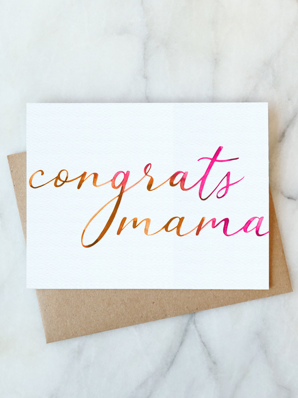 Congrats Mama Card — Abigail Jayne design