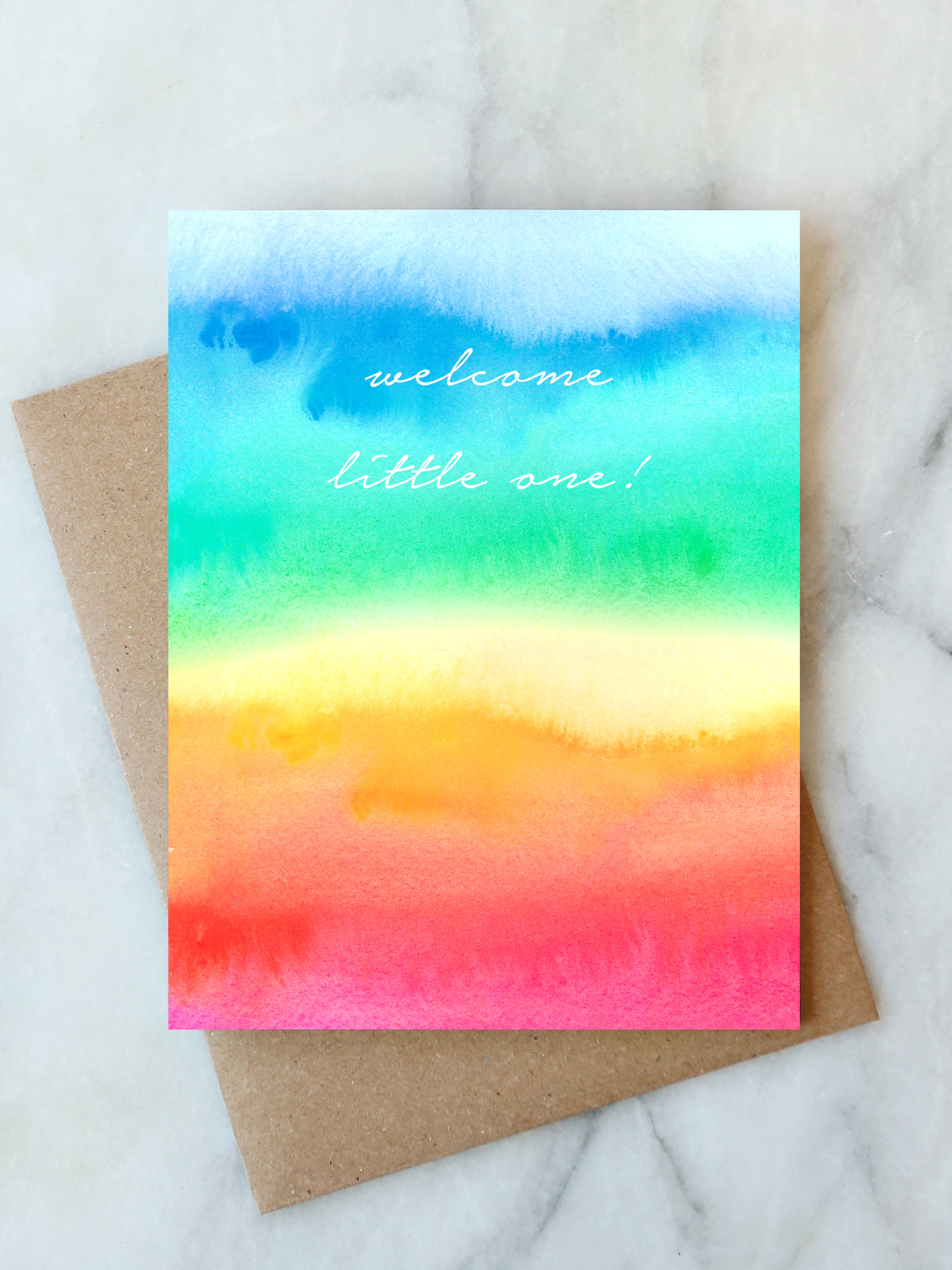 Little Rainbow Card Baby