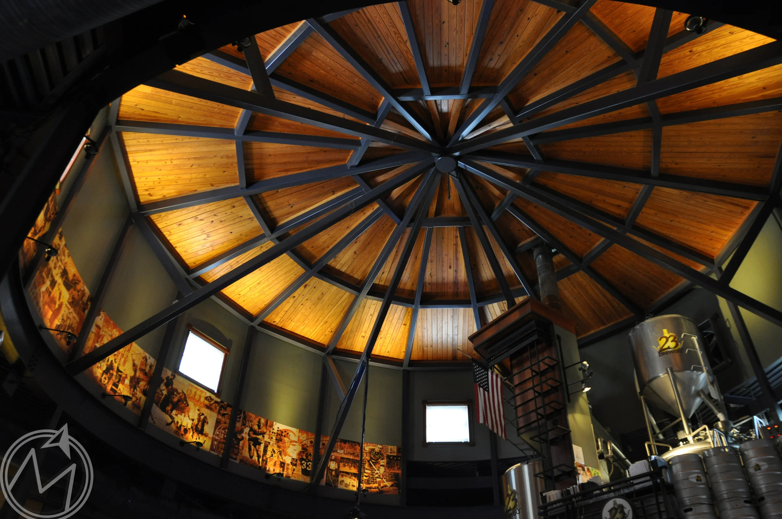 the interior of 23rd street brewery. so big and open!