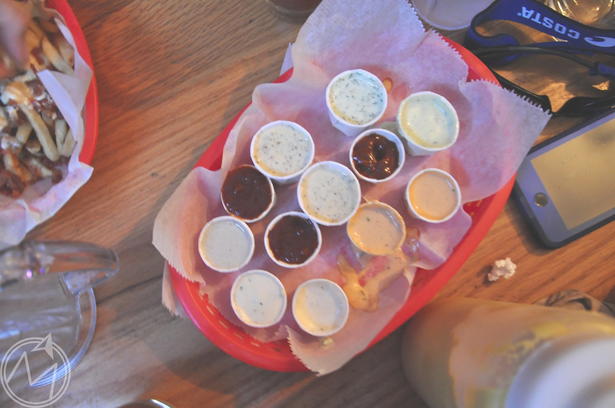 SEE? all. the. sauces.