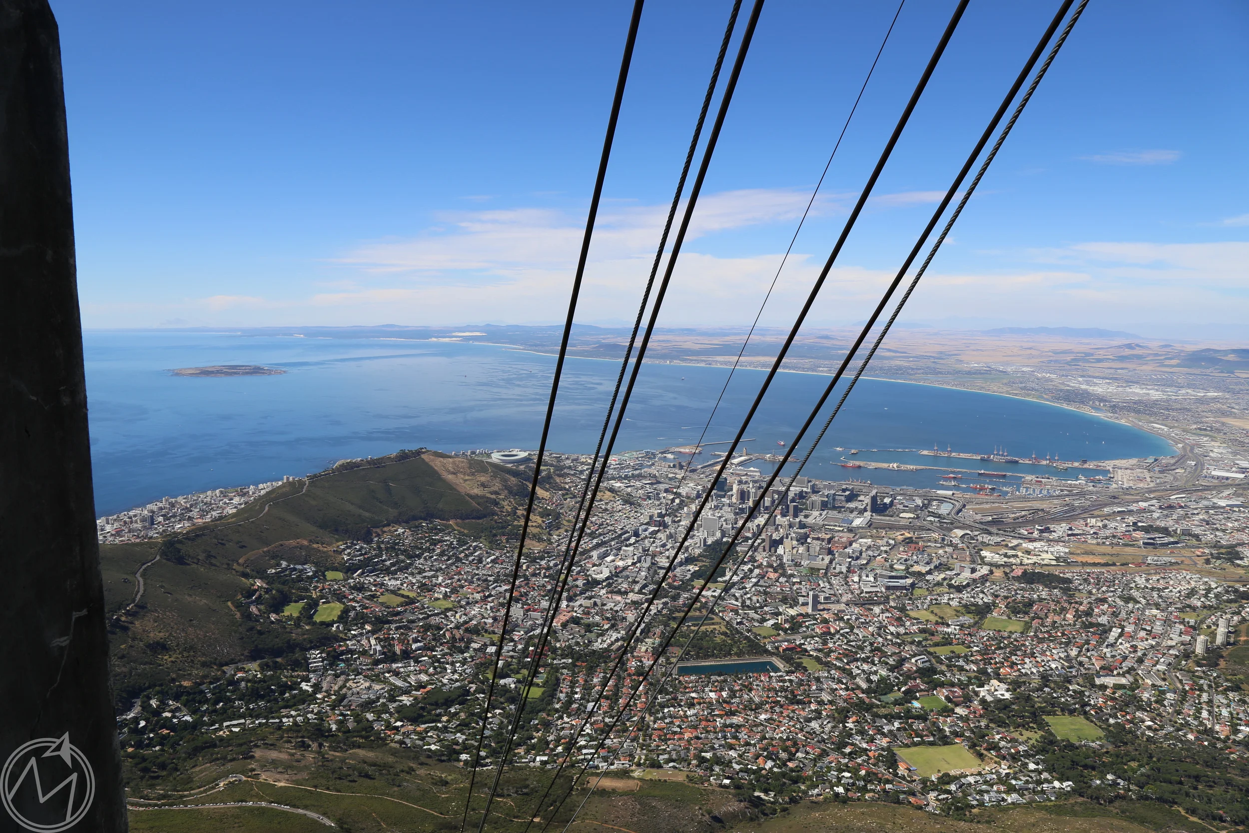 i never thought i was afraid of heights before, but whew! looking down while in the cable car made my palms a little sweaty!