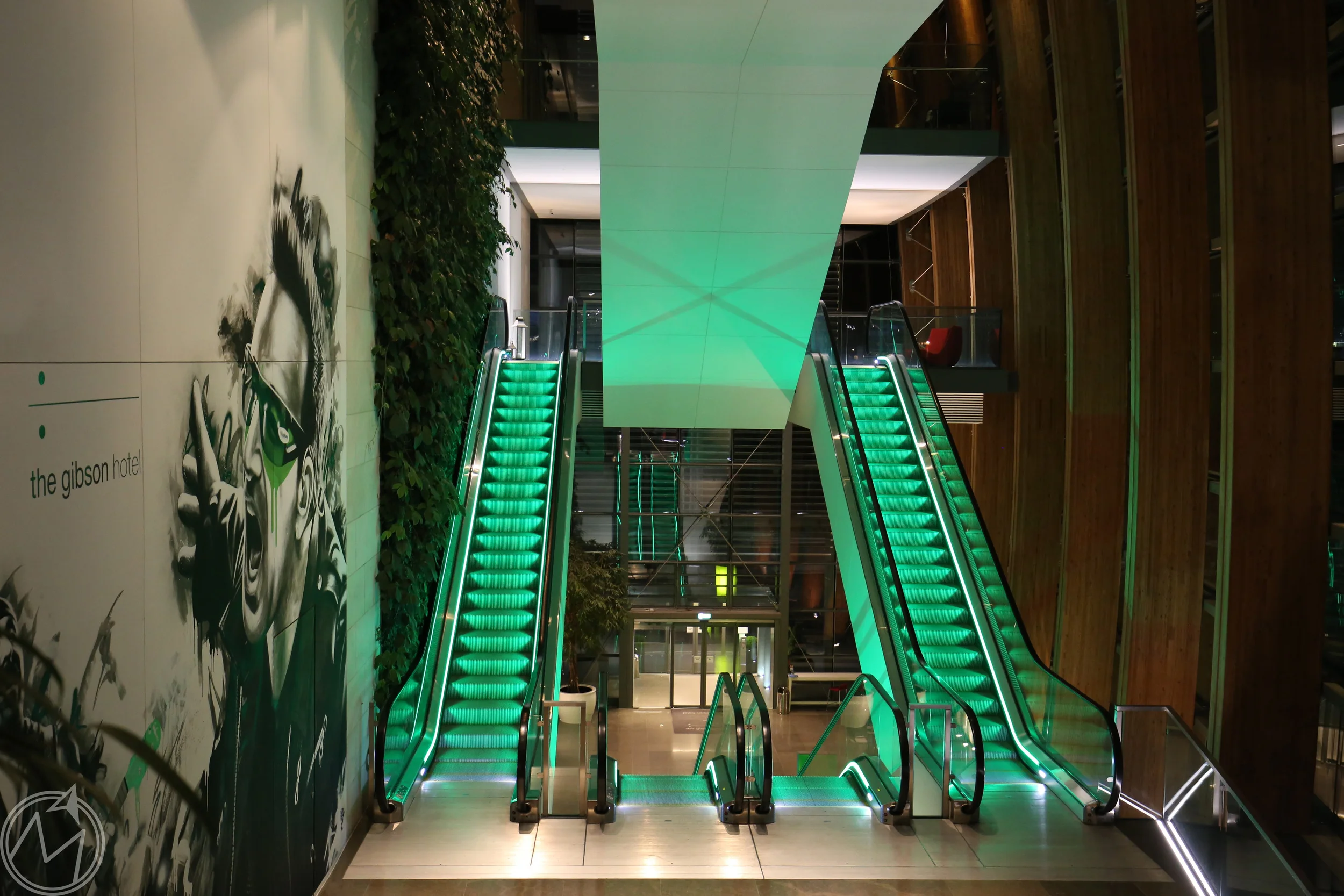 we were mesmerized by these escalators from oz! 