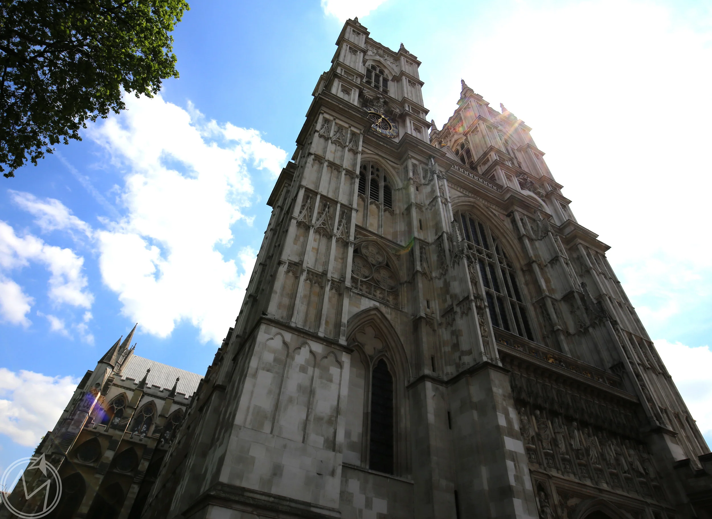 front of the westminster abbey building. gorgeous!