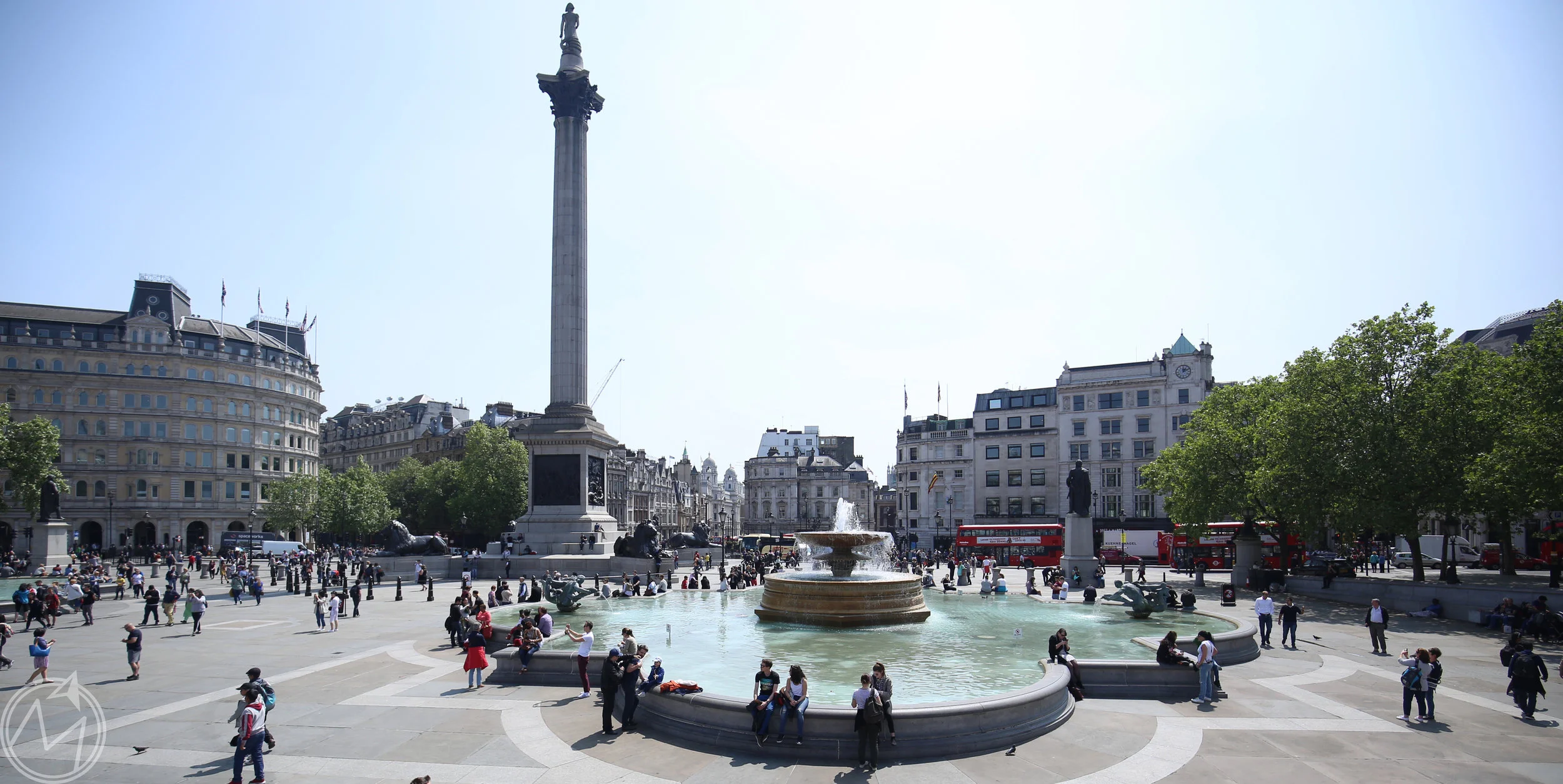trafalgar square! some of the best people watching anywhere.