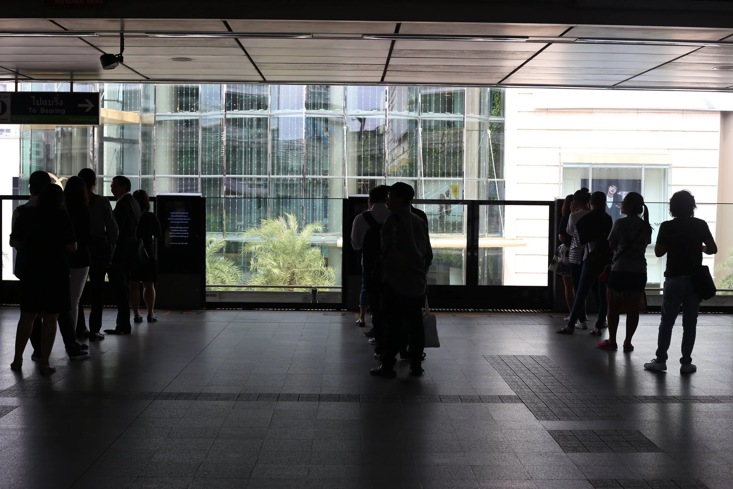 these are the lines to get onto the rail system. i love how orderly they are and how NO ONE would do this in the states. amazing!