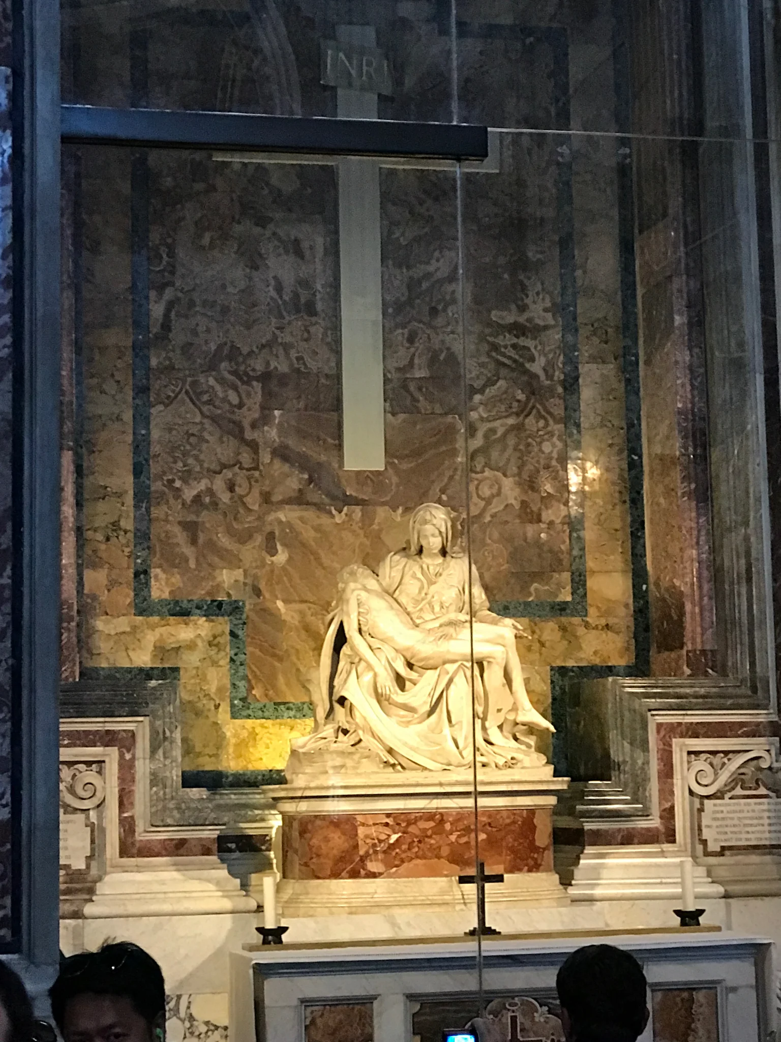 i think i audibly squealed when I saw that the original pieta was in the entryway. i studied it in art history years ago and couldn't believe such a famous sculpture was just right here!