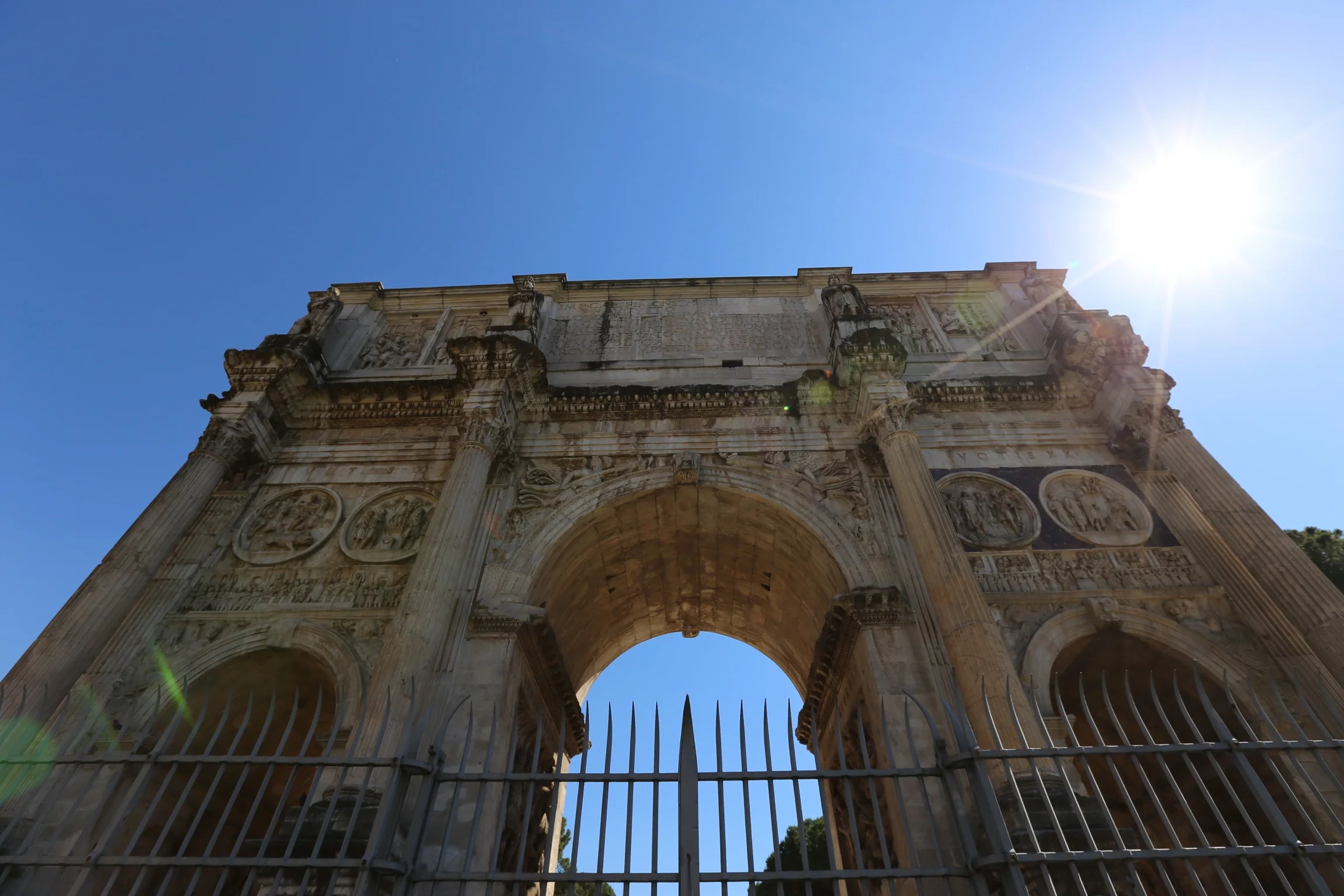 this is the arch of constantine, which essentially stands in the shadow of the colosseum. while not as expansive, it's still pretty cool.