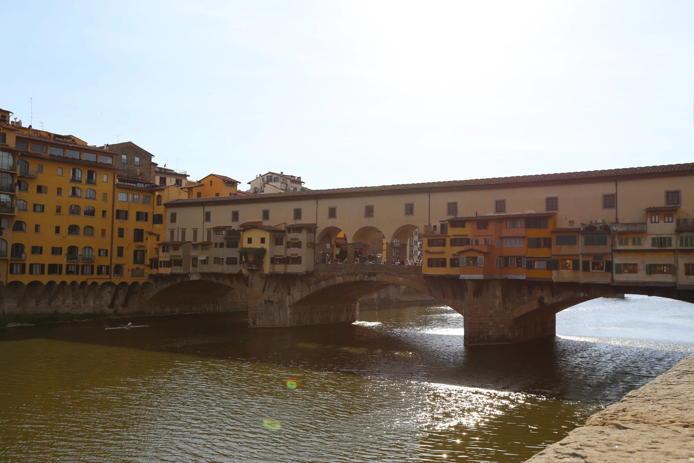 ponte vecchio used to have all kinds of shops and vendors overlooking the arno. now though, it's one fine jewelry shop after another plus some lookout points for that primo selfie. 
