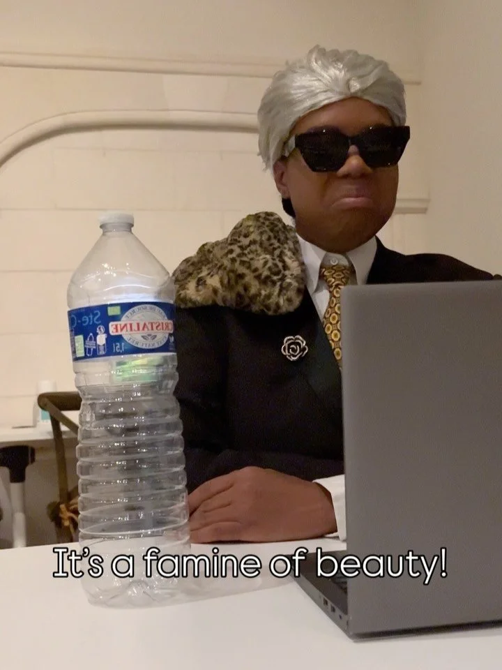 &ldquo;It&rsquo;s a FAMINE of beauty!&rdquo; -Andr&eacute; Leon Talley

With a wig, limited suitcase collection &amp; a dream, I had to honor my favorite dandy &amp; fashion editor of all time for Halloween 2025.

**It&rsquo;s also important to ackno