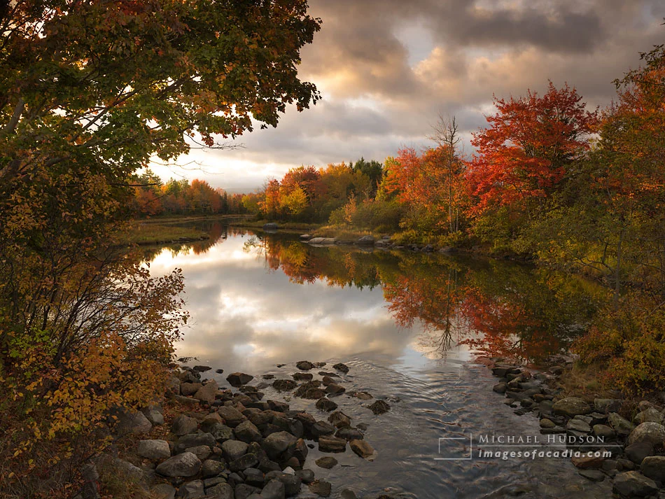 Autumn Foliage, Northeast Creek, Mount Desert Island, Maine, USA