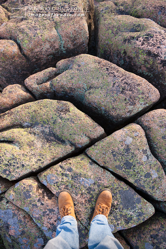 Granite on the summit of Cadillac Mountain, 2006