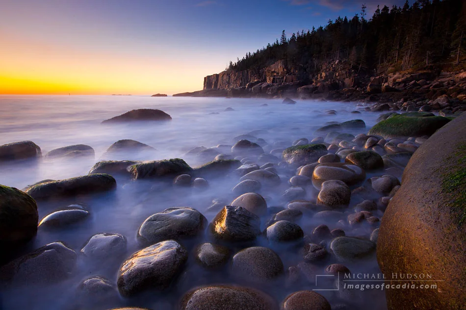 Otter Cliff Sunrise, from the Boulder Beach, 2009