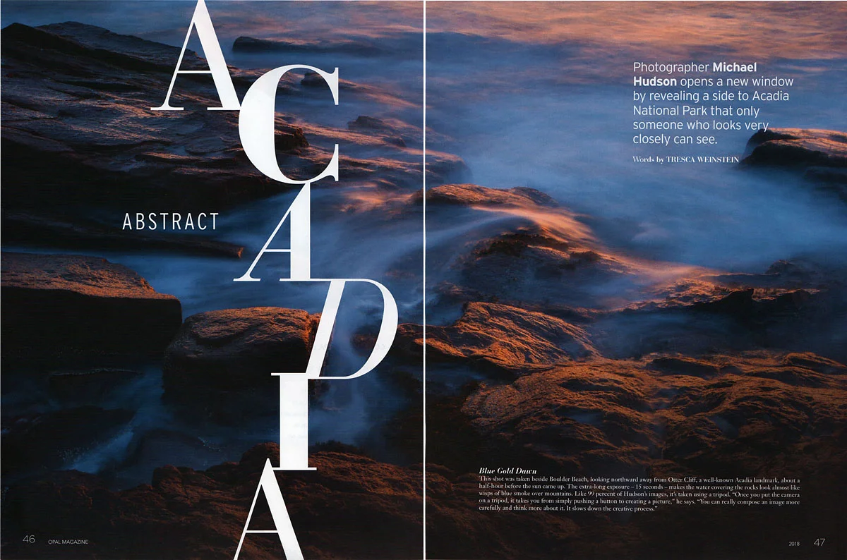 Opal Magazine 2018- Abstract Acadia feature